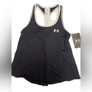 New Girls Under Armour Knockout Tank Top gym PE workout Med